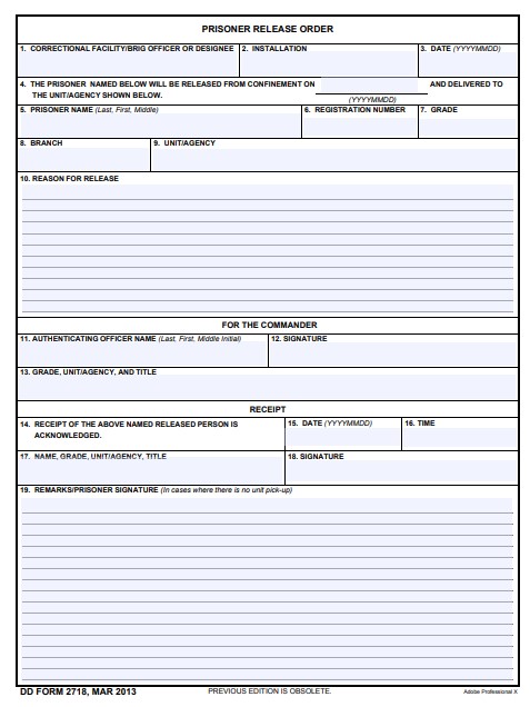 Download dd form 2718