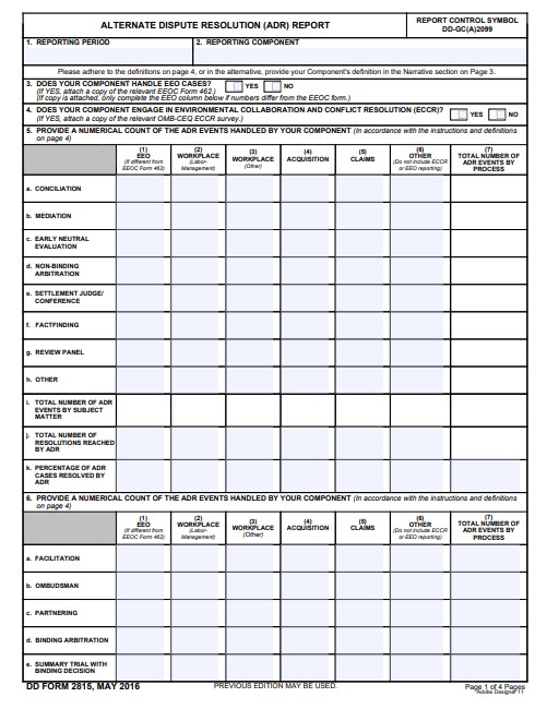 Download dd form 2815