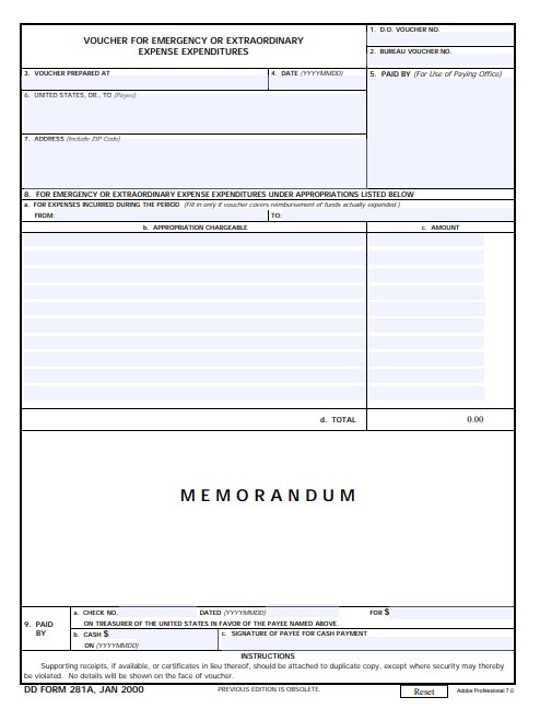 Download dd form 281A