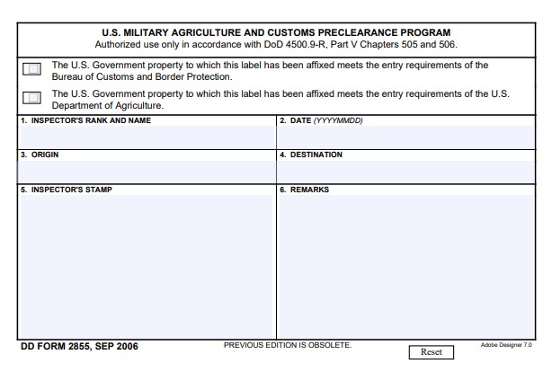 Download dd form 2855