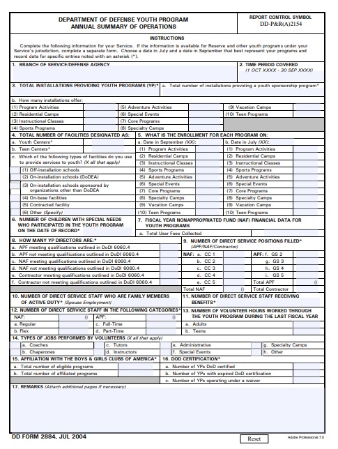 Download dd form 2884