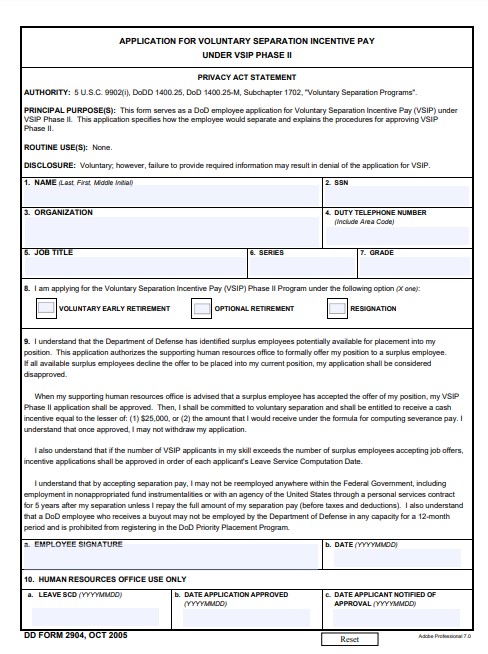 Download dd form 2904