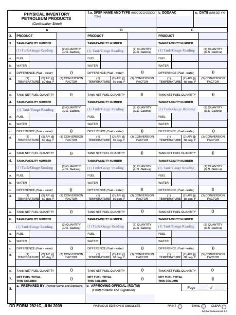 Download dd form 2921C