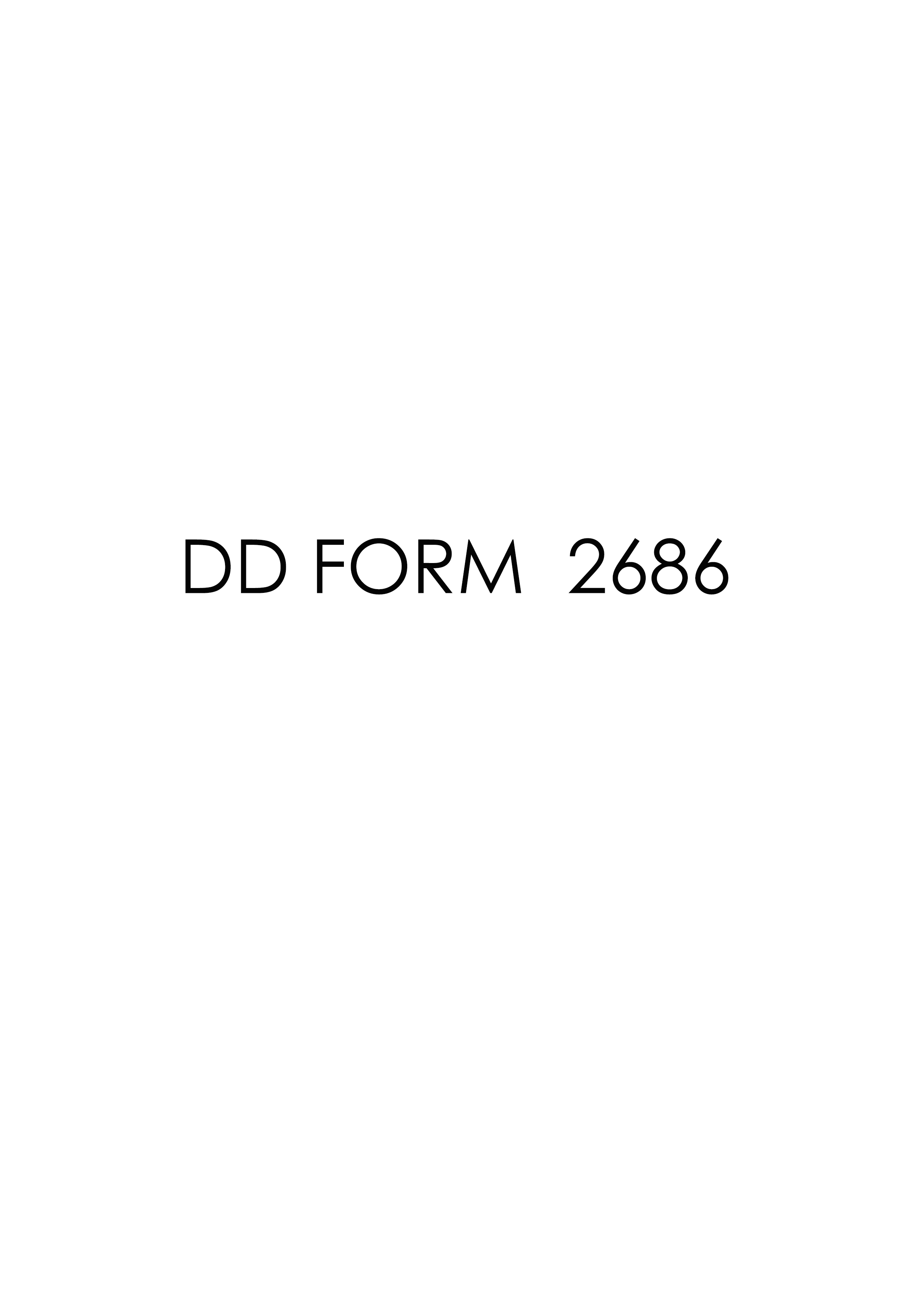 Download dd form 2686