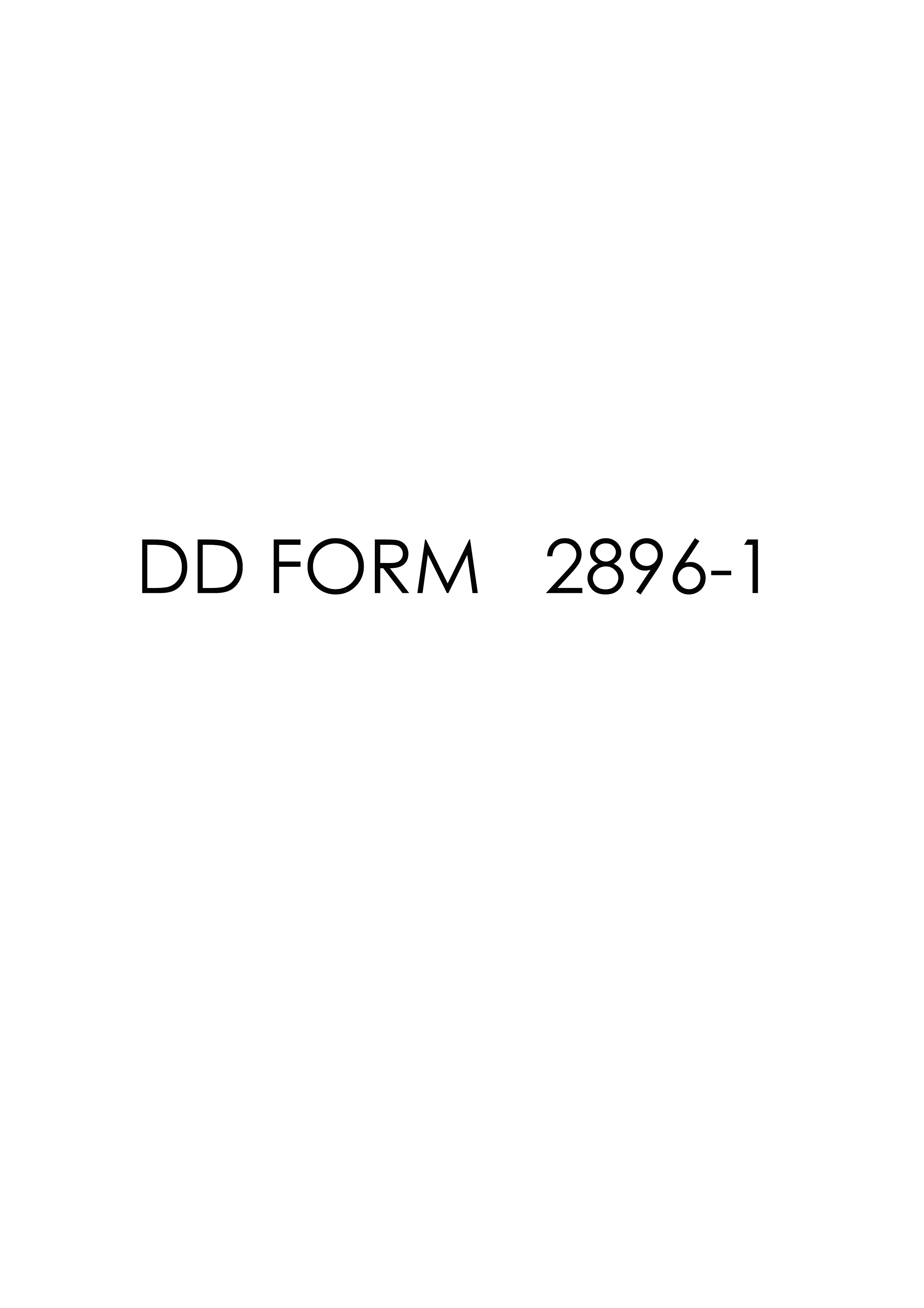 Download dd form 2896-1