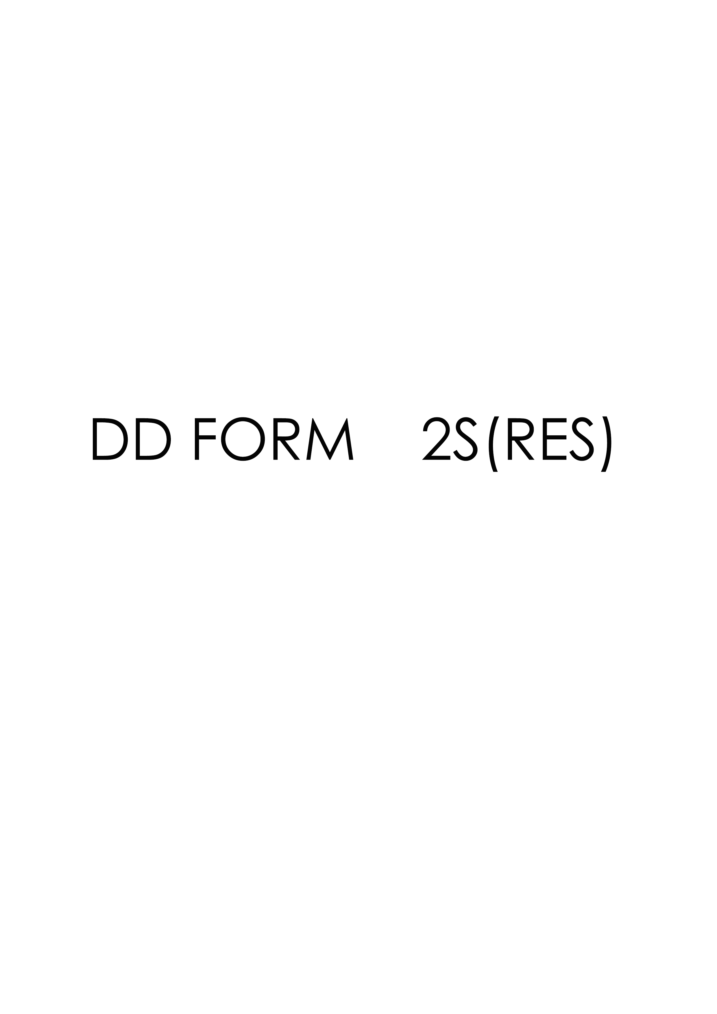 Download dd form 2S(RES)