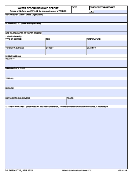 DA Form 1712 form preview