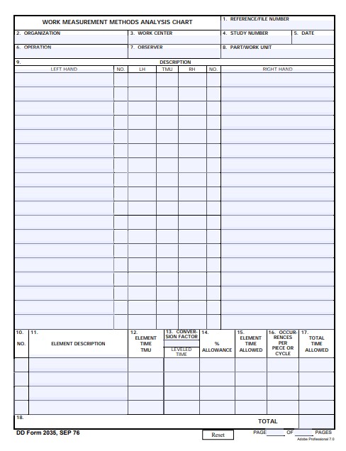 DD Form 2035 form preview