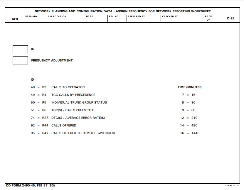DD Form 2490-45 form preview