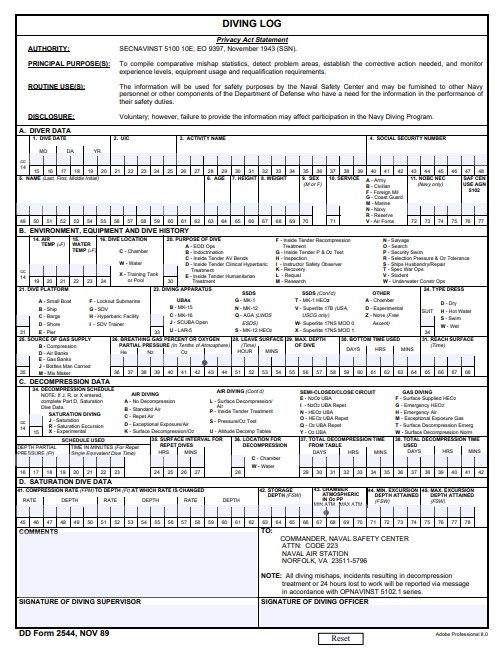 DD Form 2544 form preview