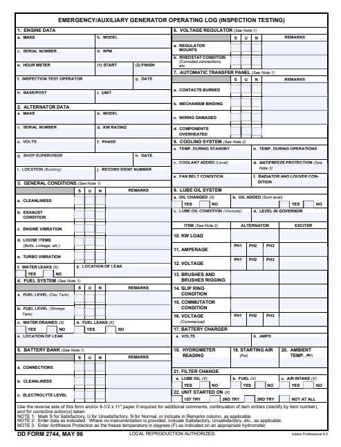 DD Form 2744 form preview