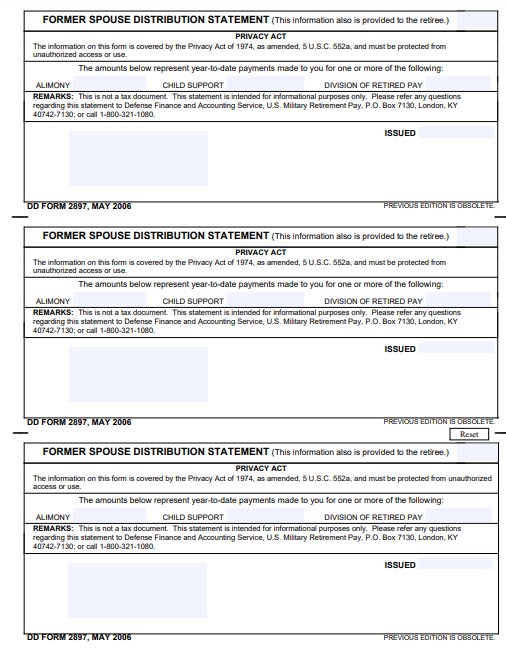 DD Form 2897 form preview