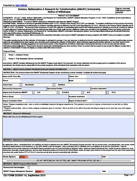 DD Form 3067-14 form preview