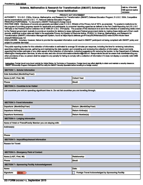 DD Form 3067-3 form preview