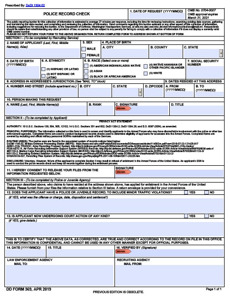 DD Form 369 form preview